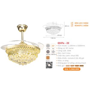 QUẠT ĐÈN CAO CẤP QVIFA-22
