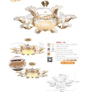 QUẠT ĐÈN CAO CẤP QVIFA-24