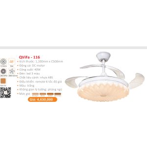 QUẠT ĐÈN CAO CẤP QVIFA-116