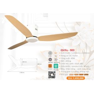 QUẠT ĐÈN CAO CẤP QVIFA-903