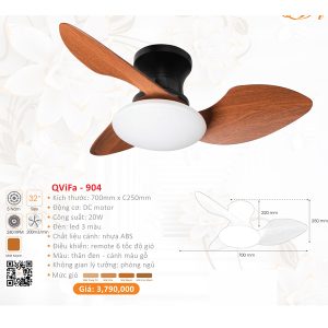 QUẠT ĐÈN CAO CẤP QVIFA-904