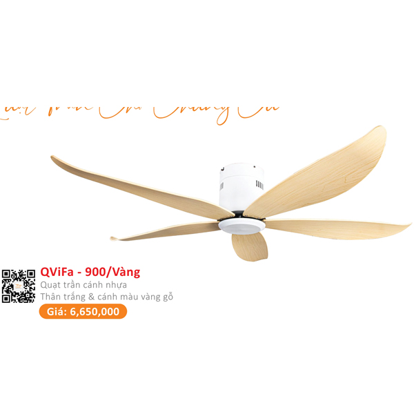 QUẠT ĐÈN CAO CẤP QVIFA-900-VÀNG