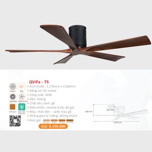 QUẠT ĐÈN CAO CẤP QVIFA-75