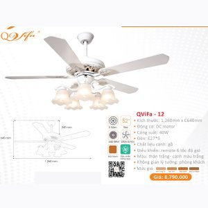 QUẠT ĐÈN CAO CẤP QVIFA -12