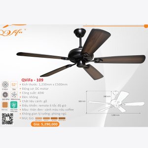 QUẠT ĐÈN CAO CẤP QVIFA -109