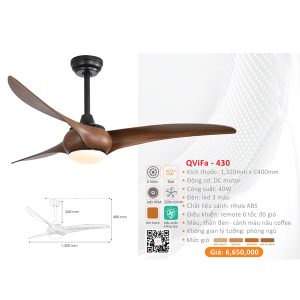 QUẠT ĐÈN CAO CẤP QVIFA-430