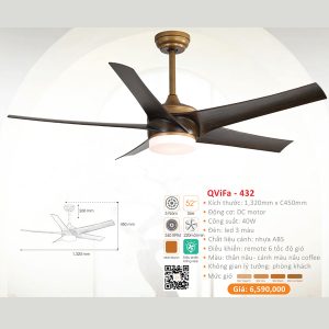 QUẠT ĐÈN CAO CẤP QVIFA-432