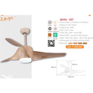 QUẠT ĐÈN CAO CẤP QVIFA-427