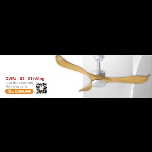QUẠT ĐÈN CAO CẤP QVIFA-04-21/VÀNG