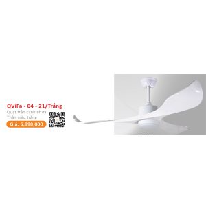 QUẠT ĐÈN CAO CẤP QVIFA-04-21/TRẮNG