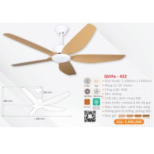 QUẠT ĐÈN CAO CẤP QVIFA-422